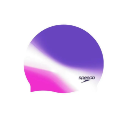 Speedo Swimming Multi Colour Silicone Cap - Blue Pink